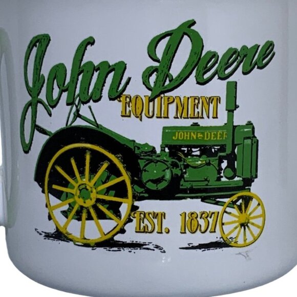 JOHN DEERE Jumbo Mug Tractor Officially Licensed 21.5 oz White Green Gift Mug - Picture 3 of 15